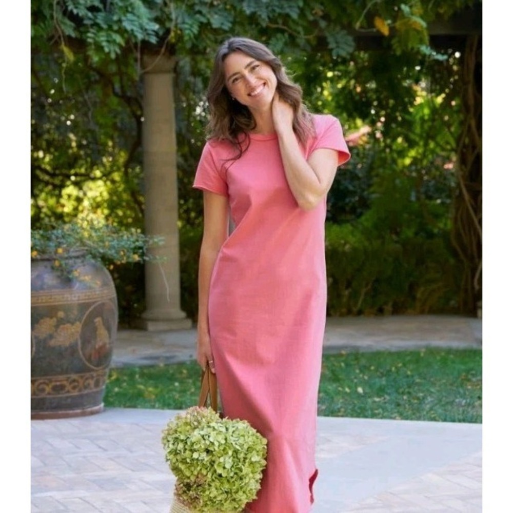 Frank & Eileen Harper Passion Fruit Boho Cottagecore Quiet Luxury Dress M - Picture 5 of 9